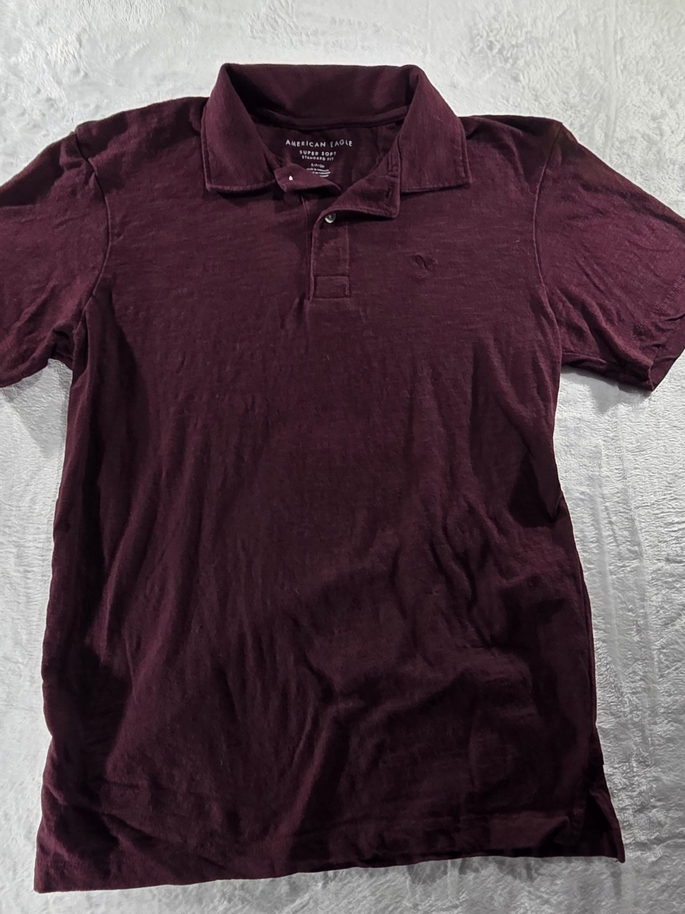 American Eagle Outfitters Men’s Maroon Polo Shirt - 0111